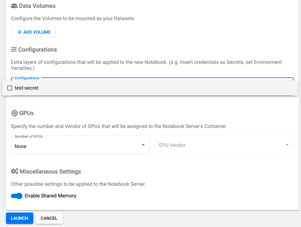 notebook-configs