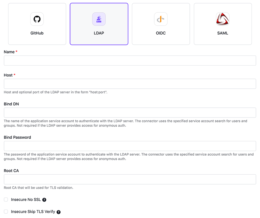 LDAP Form