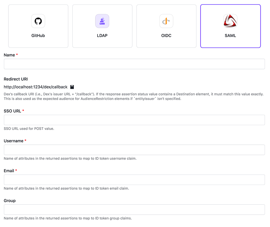 SAML Form