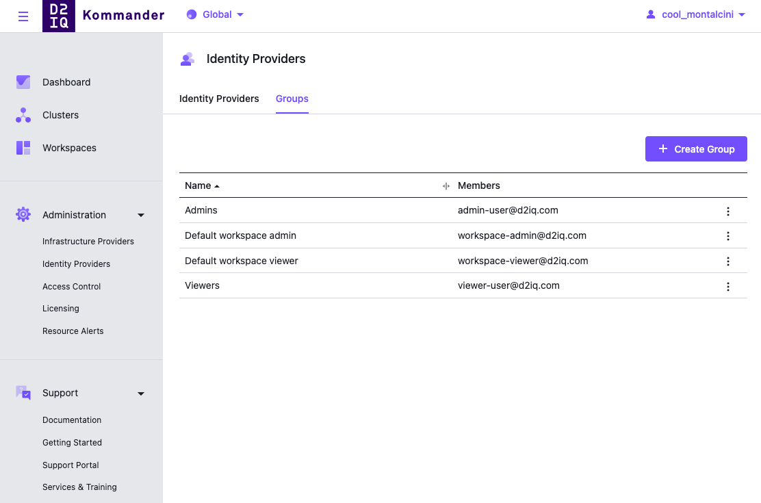 Identity Provider Groups