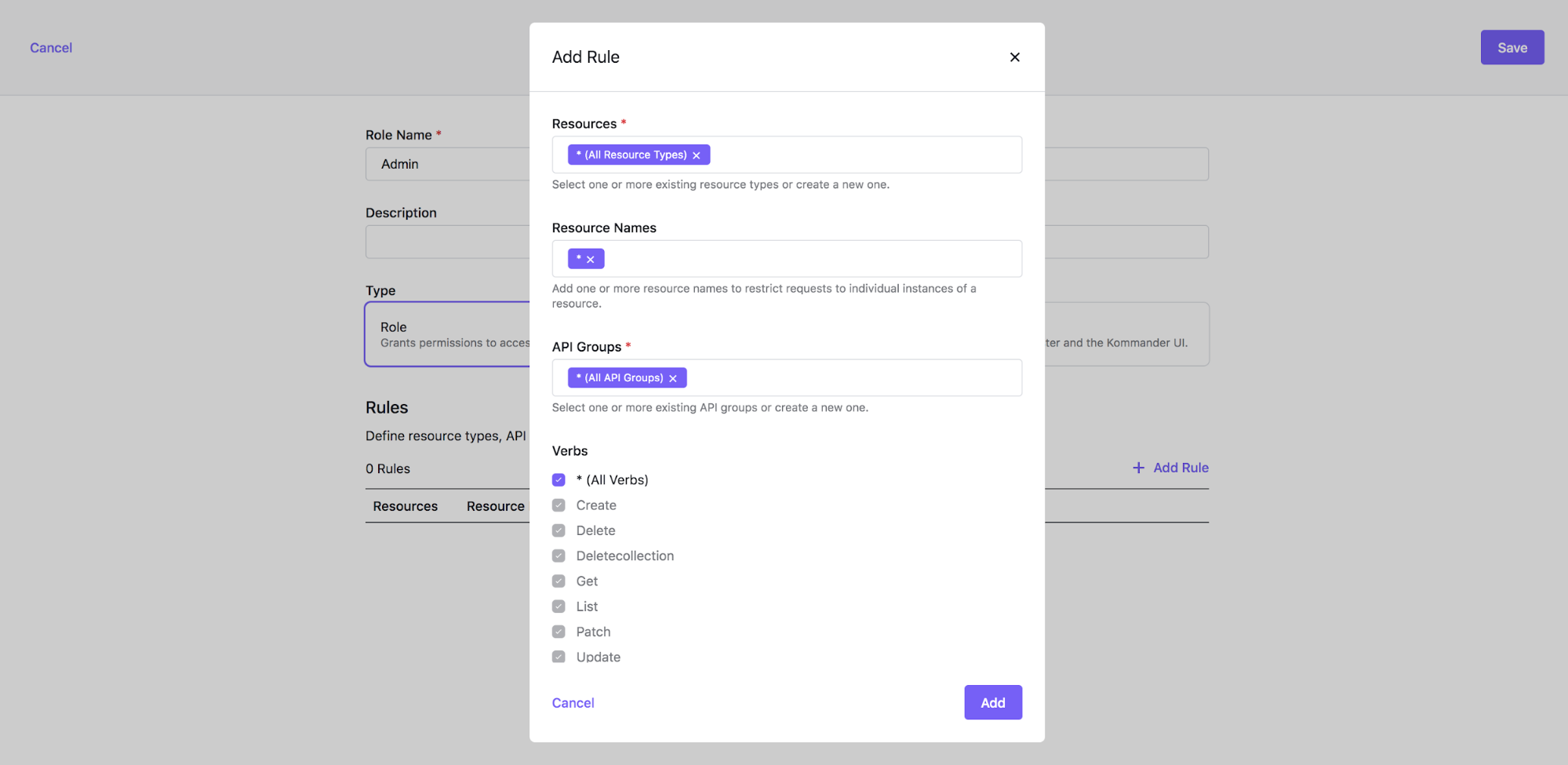 Project Role Form