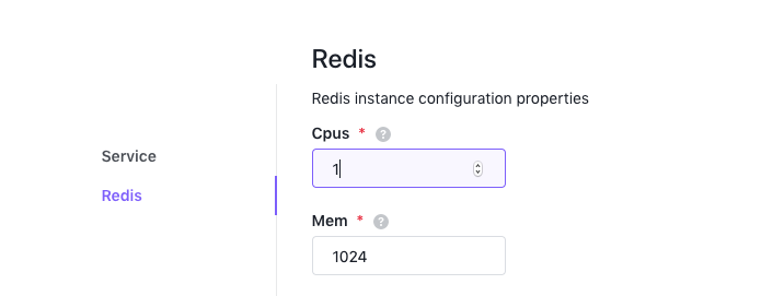 Redis configuration settings