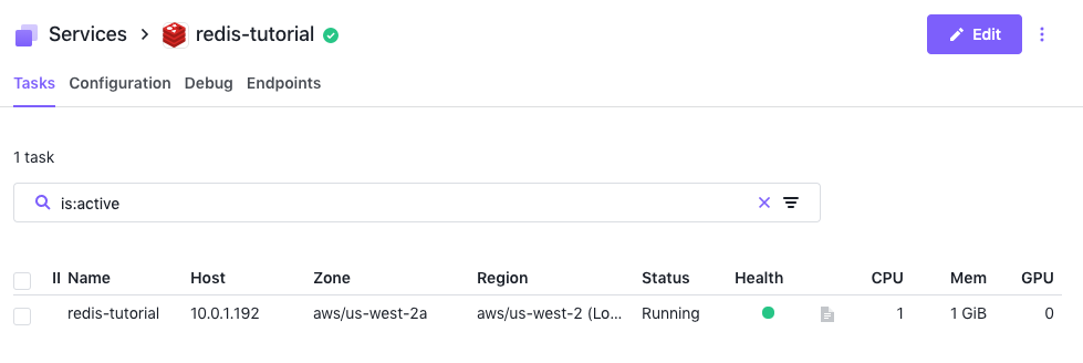 Redis configuration settings