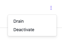 Deactivation menu