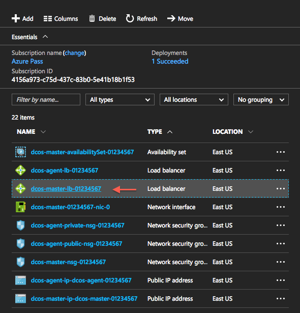 Resource - Master Node Load balancer